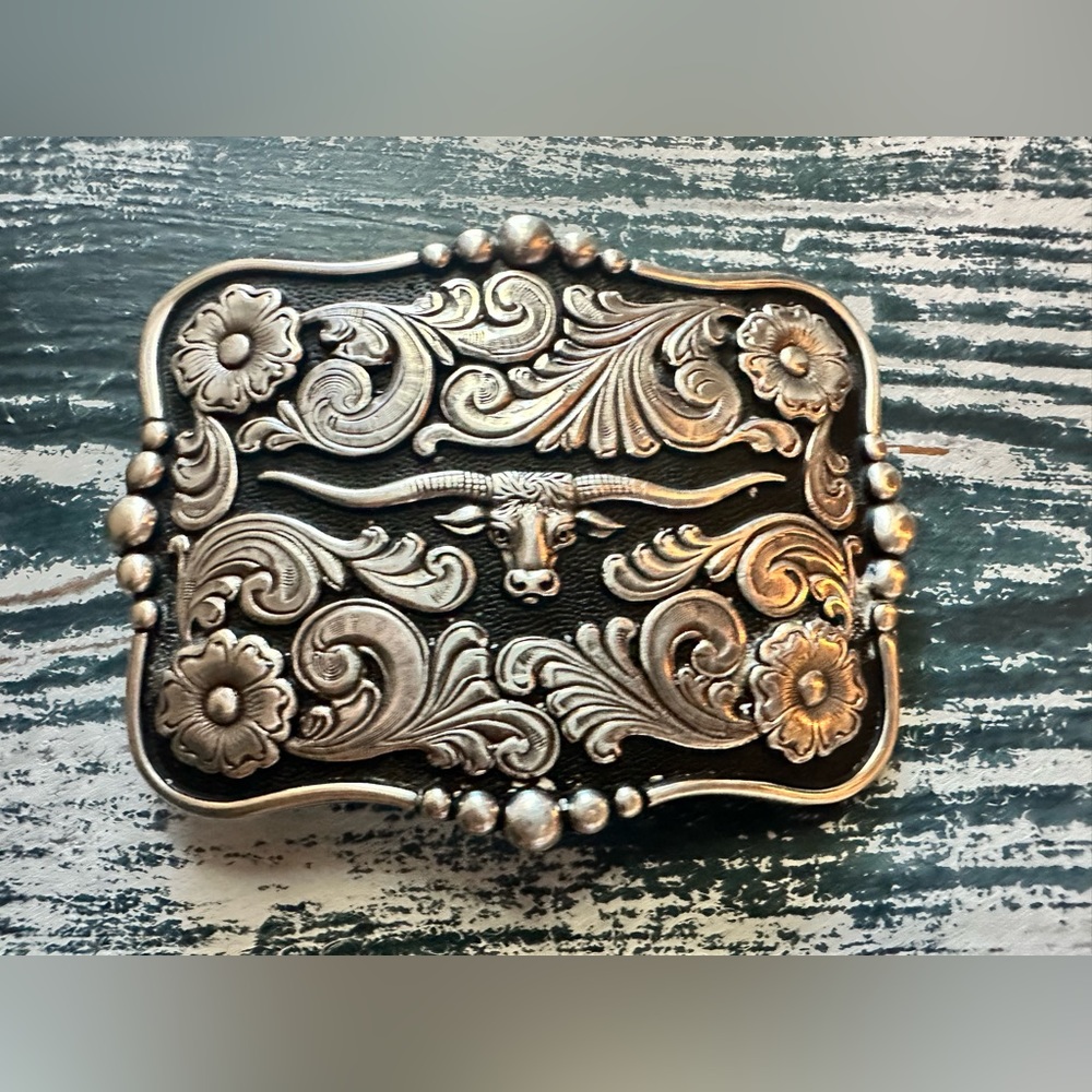Nacona Boots Ladies Floral Longhorn Buckle